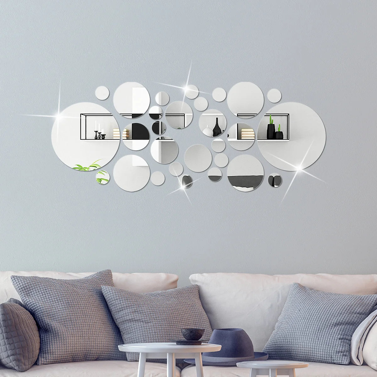 Circle Mirror Wall Set