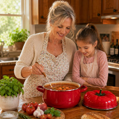 Tomato Nonstick Sauce Pan – Easy Clean Cookware