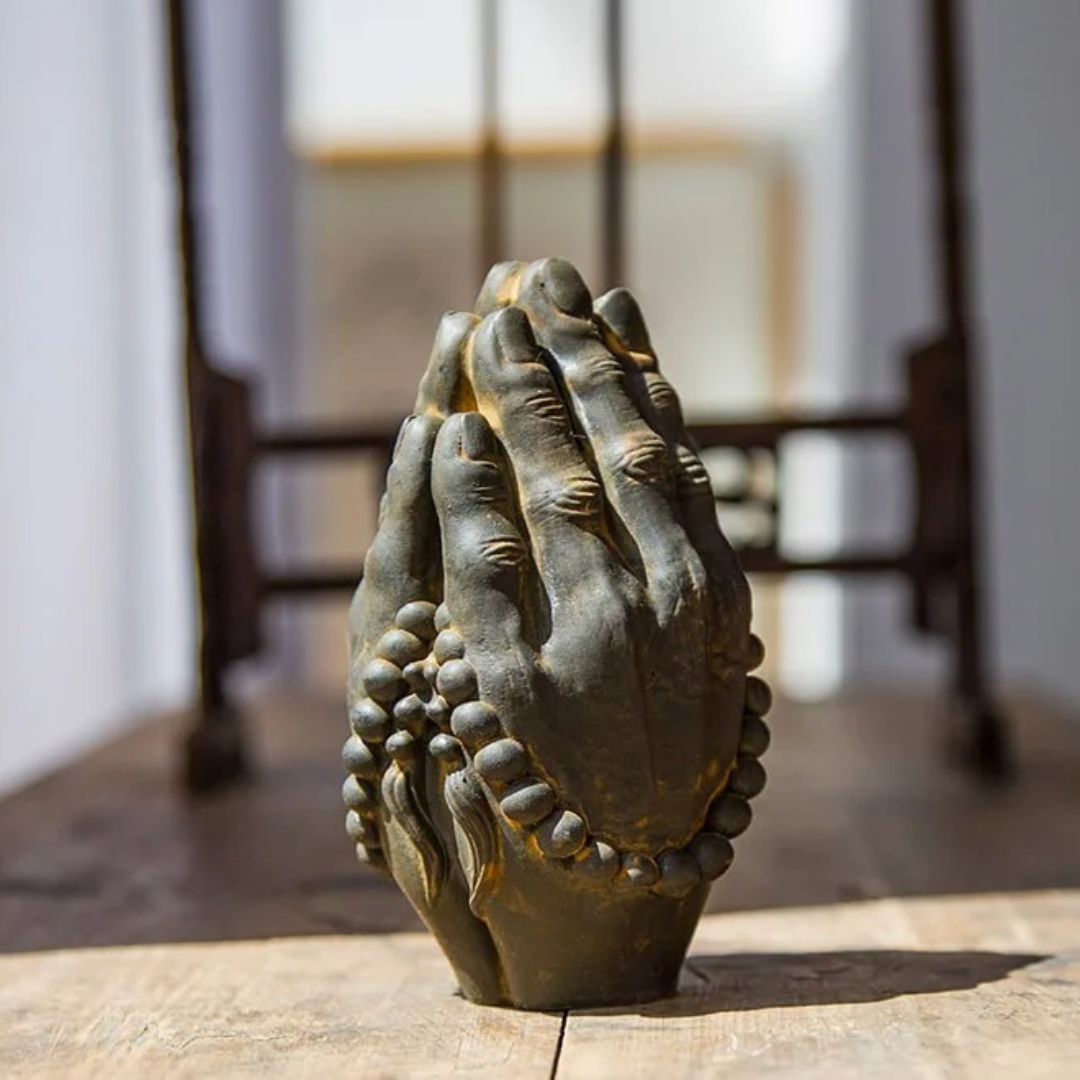 Buddhist Prayer Hands Sculpture