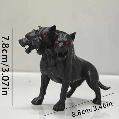 Gothic Three Headed Dog Statue
