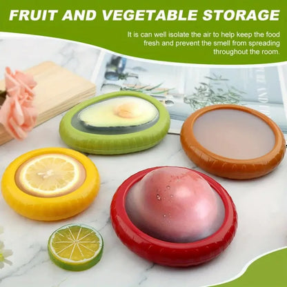 4pcs Reusable Silicone Food Savers