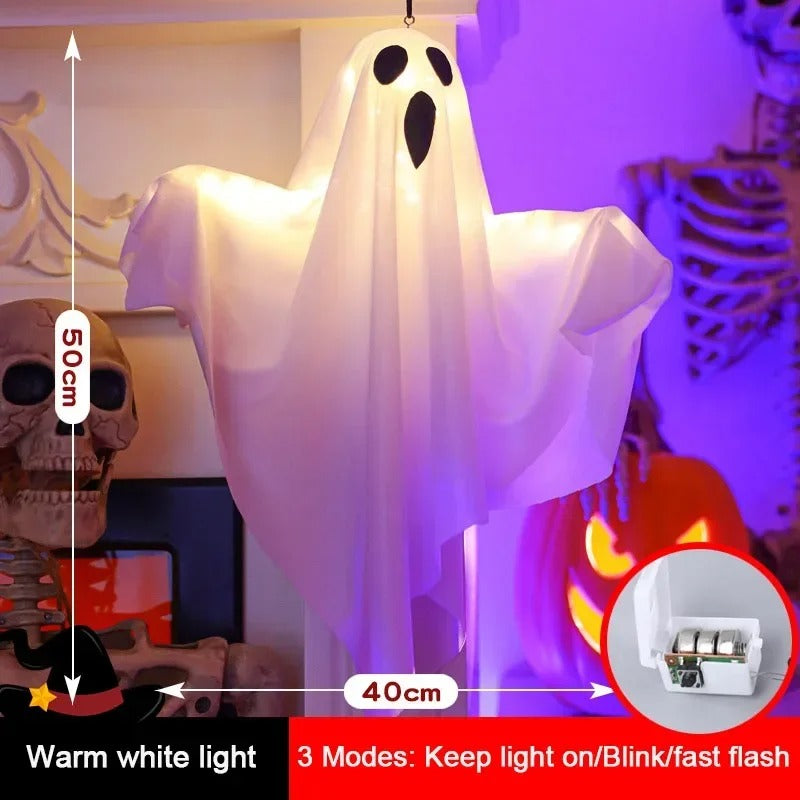 Spooky LED Ghost Lantern for Home & Yard Decor