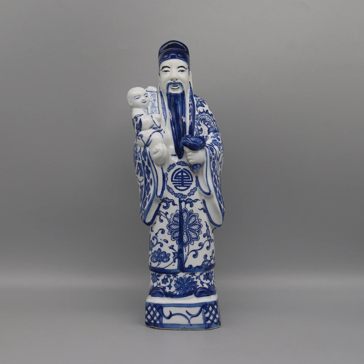 3-Piece Fortune, Prosperity & Longevity Figurine Set