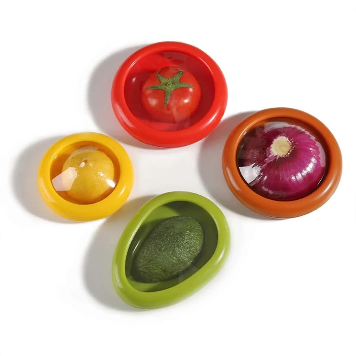 Reusable Silicone Food Savers - 4Pcs