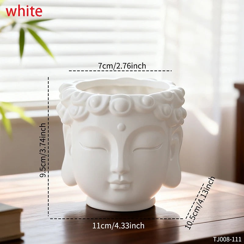 Peaceful Buddha Planter Pot - 1pc