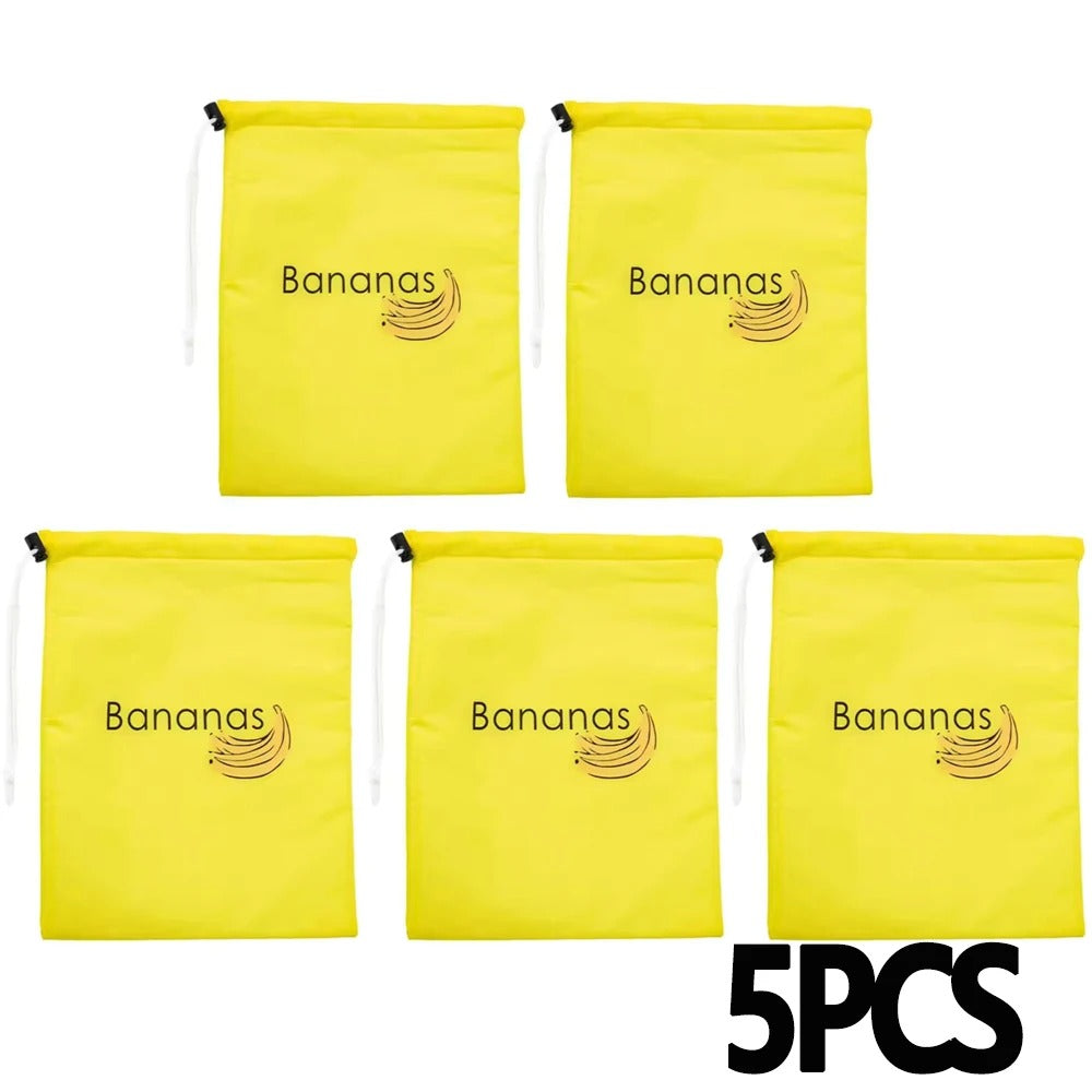 Banana Storage Bags – Insulated Fresh-Keep Pouch with Drawstring