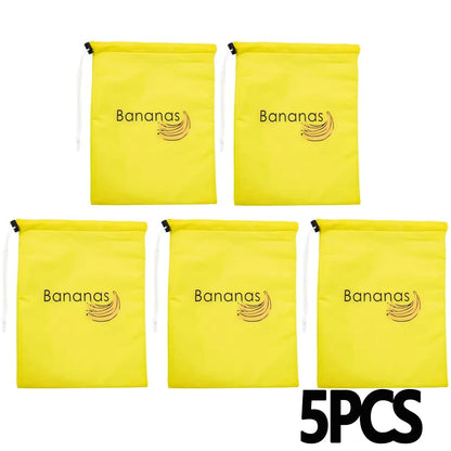 Banana Storage Bags – Insulated Fresh-Keep Pouch with Drawstring