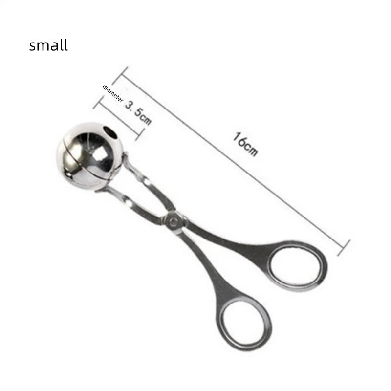 Stainless Steel Meatball Maker Tool – Easy Round Ball Shaper