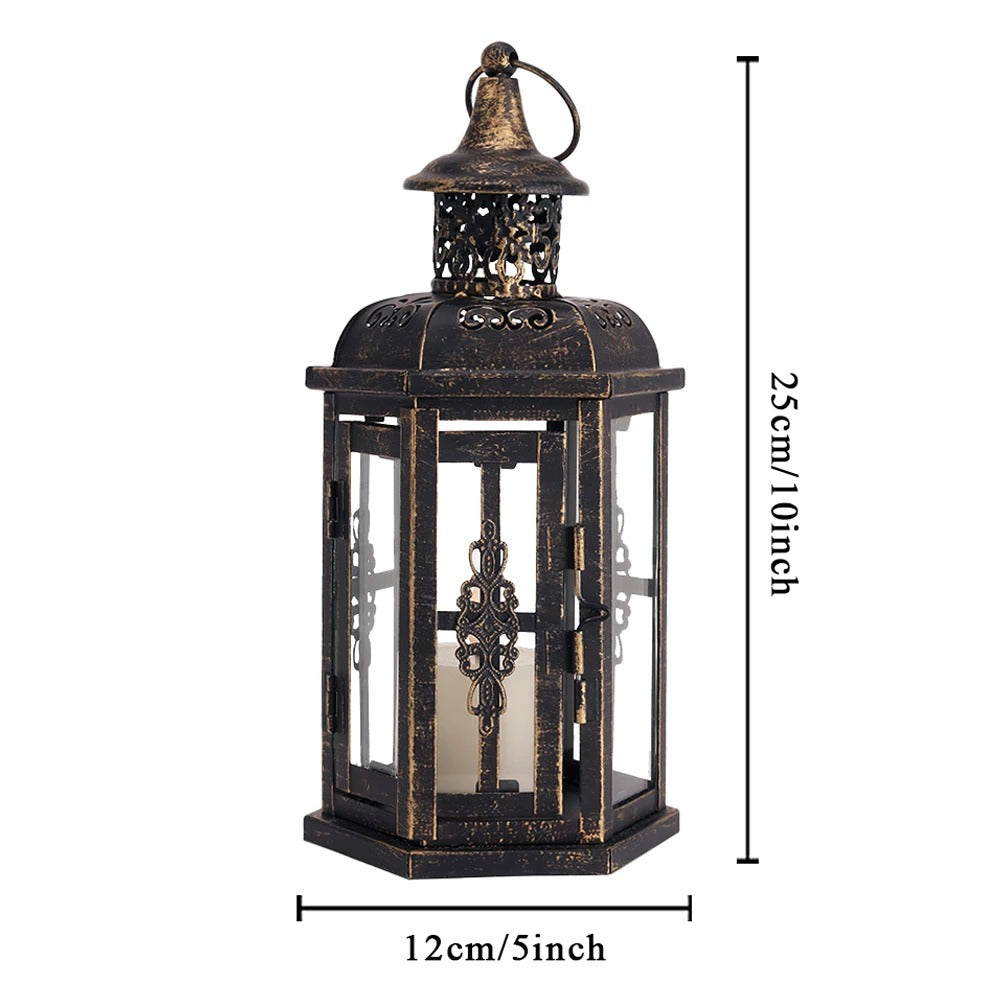 Vintage Nordic Hanging Candle Lantern