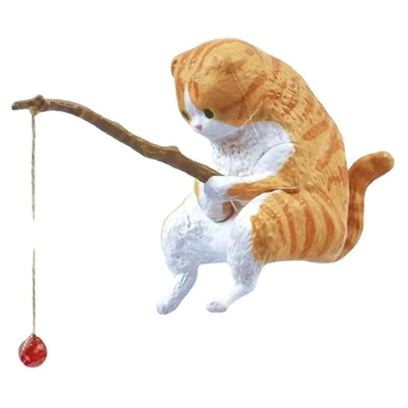 Fishing Cat Resin Figurine - All Pieces Included