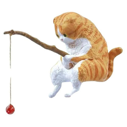 Fishing Cat Resin Figurine - All Pieces Included