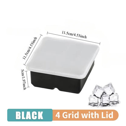 Silicone Ice Cube Molds with Lids