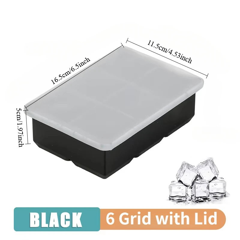 Silicone Ice Cube Molds with Lids