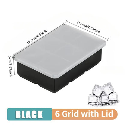 Silicone Ice Cube Molds with Lids