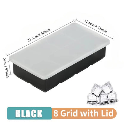 Silicone Ice Cube Molds with Lids