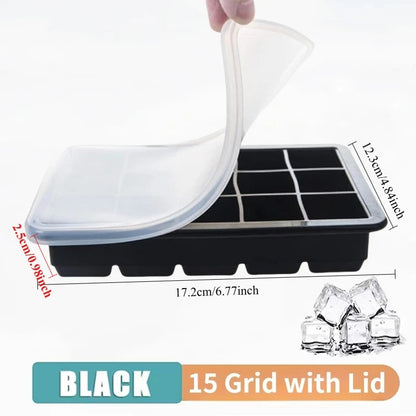 Silicone Ice Cube Molds with Lids
