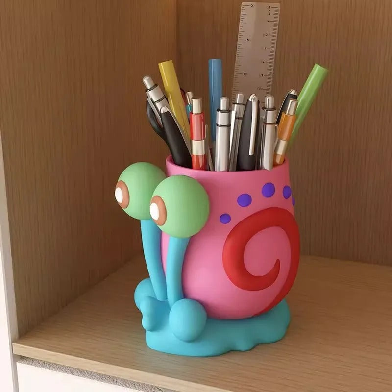 Cute Snail Pen Holder Organizer
