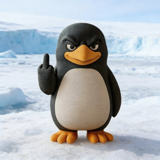 Bold Penguin Desk Decor