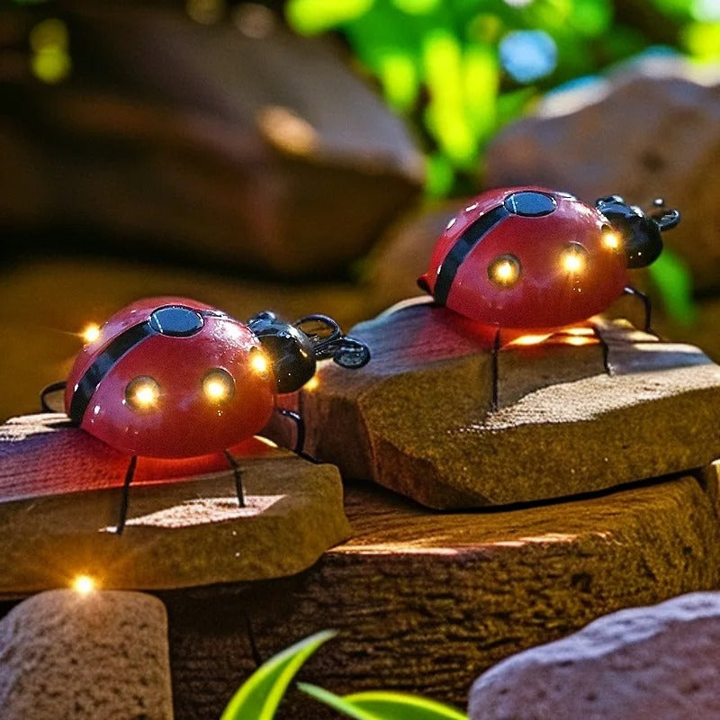 Solar Ladybug Garden Lights