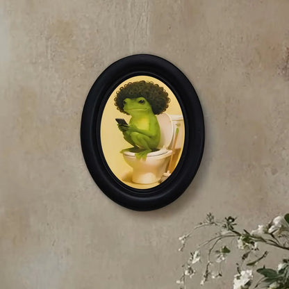 Funny Frog Bathroom Wall Decor