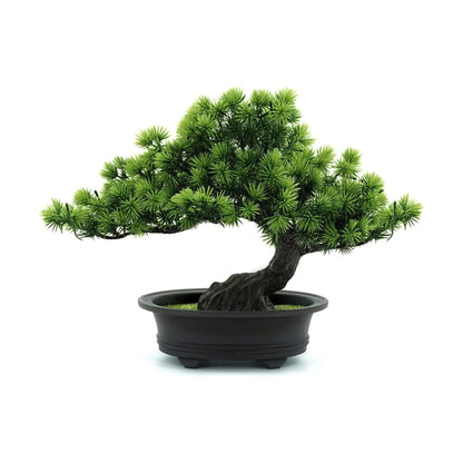 Lifelike Mini Bonsai Plant – Artificial Greenery Décor