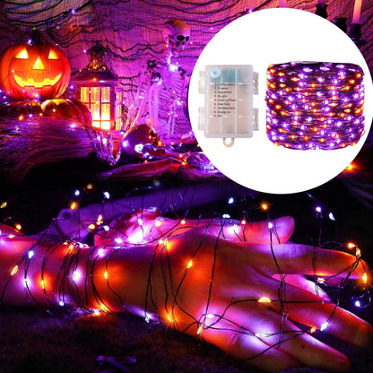 Purple & Orange LED Halloween Lights