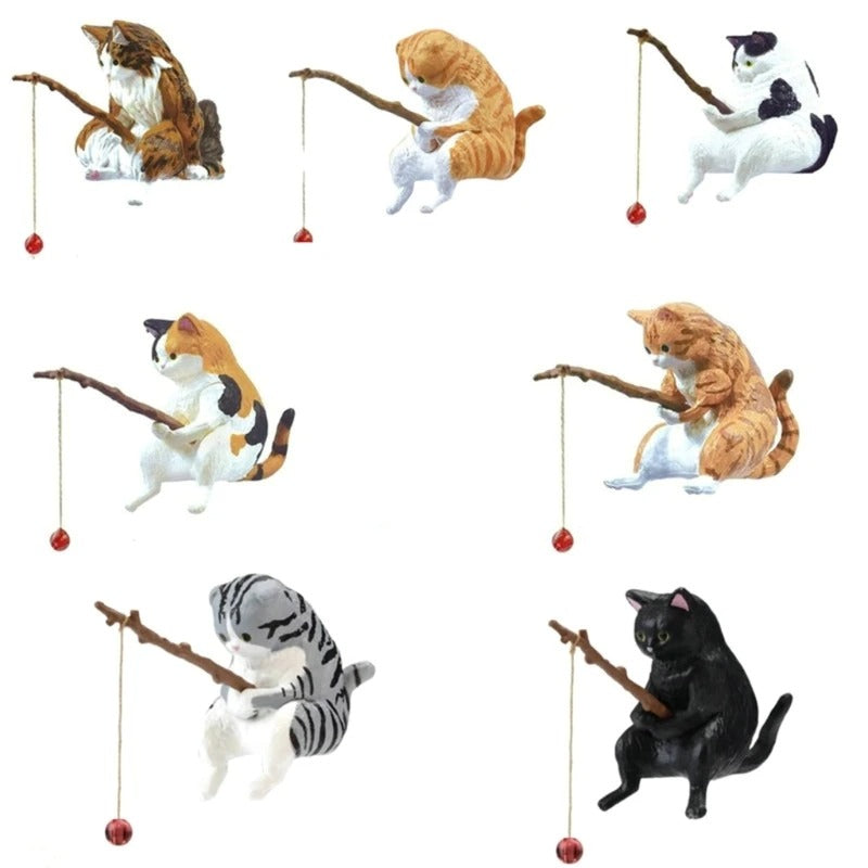 Fishing Cat Resin Figurine - All Pieces Included