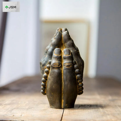 Buddhist Prayer Hands Sculpture