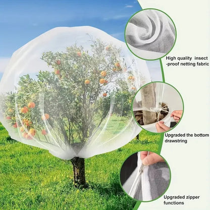 Plant Protection Net – Garden Fruit Tree Cover with Zipper