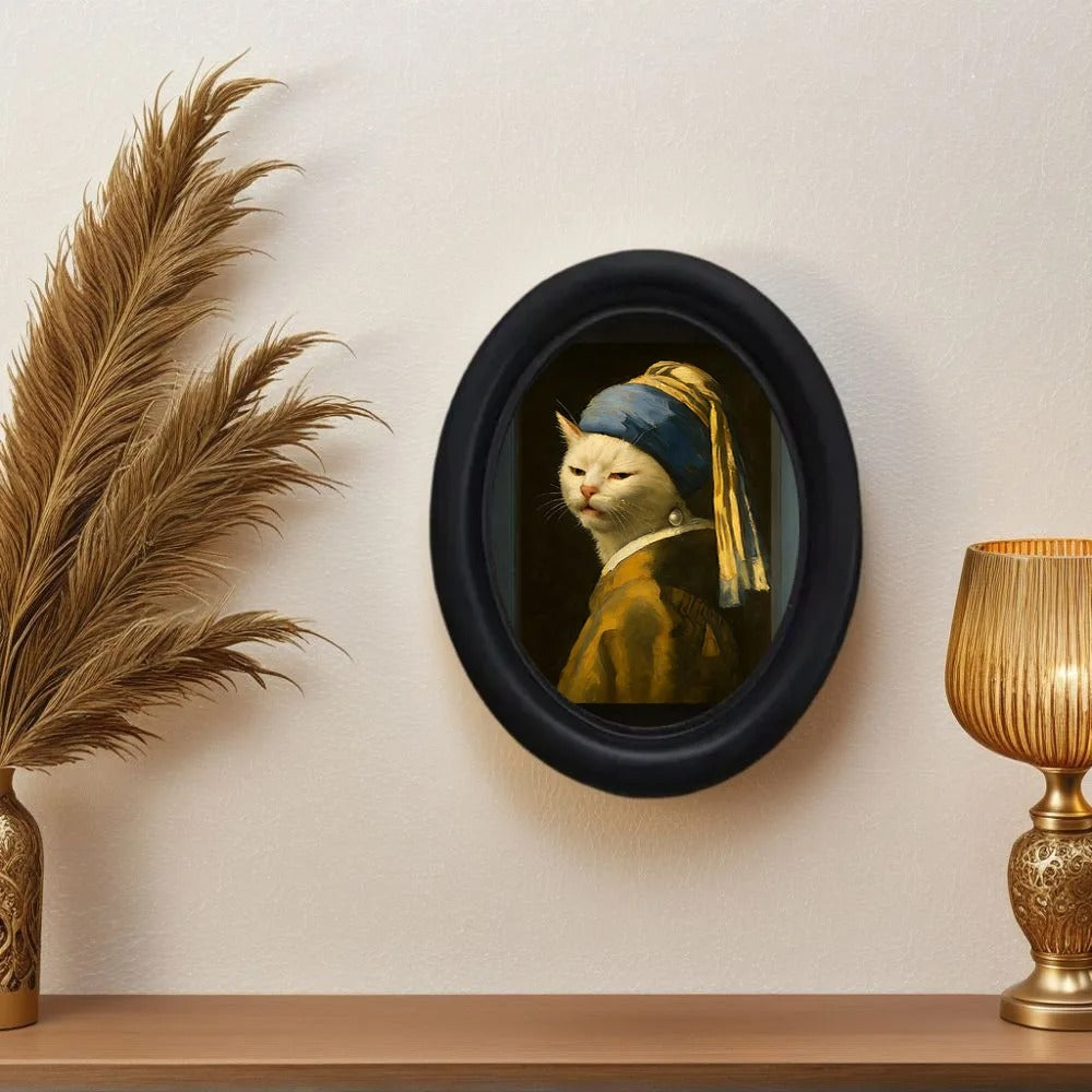 Funny Framed Cat Wall Decor