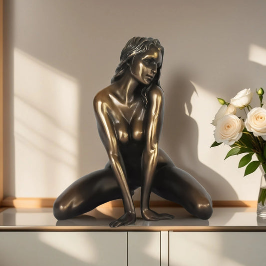 Woman Sculpture - Elegant Artistic Statue