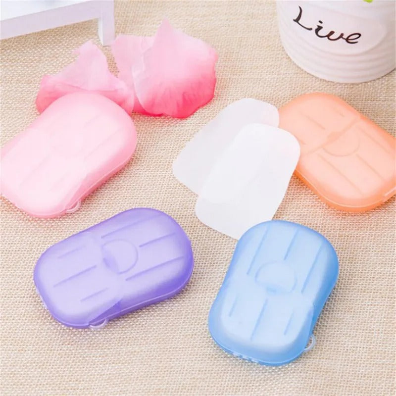 5 Boxes Portable Soap Paper Sheets (100pcs)