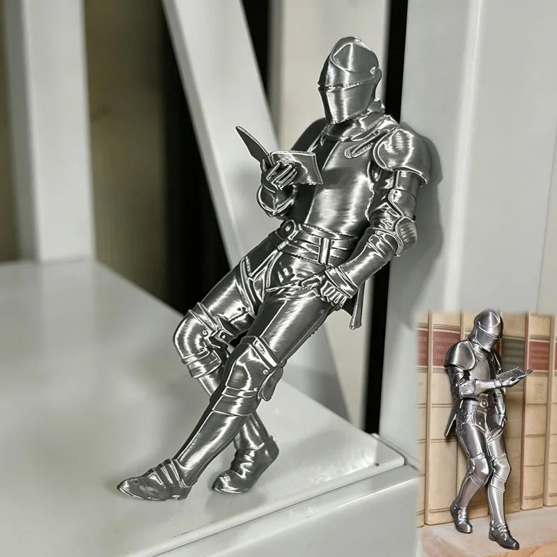 Reading Knight Figurine