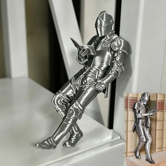 Reading Knight Figurine