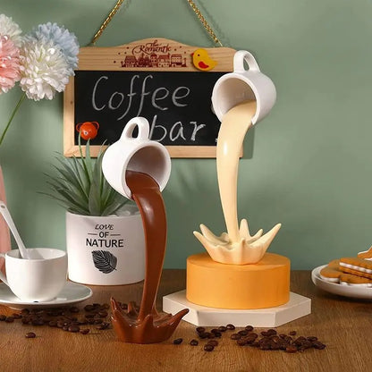 Floating Coffee Cup Sculpture 3(PCS)