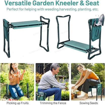 2-in-1 Garden Kneeler & Seat - with tool pockets