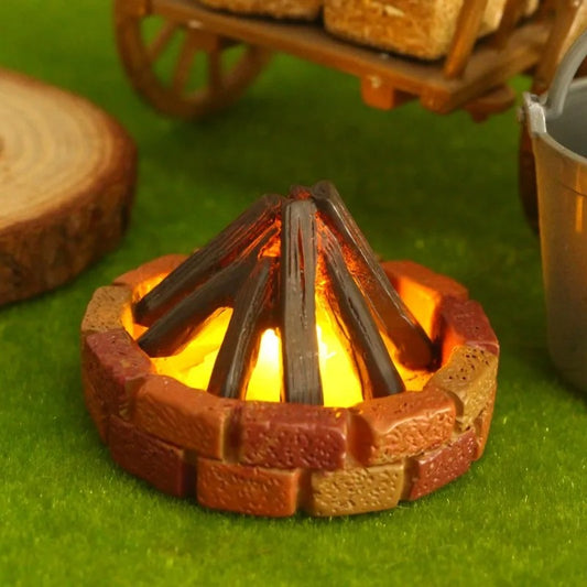Handmade Mini LED Campfire Ornament
