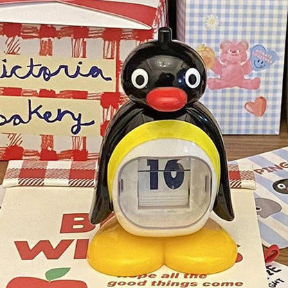 Cute Penguin Perpetual Desk Calendar