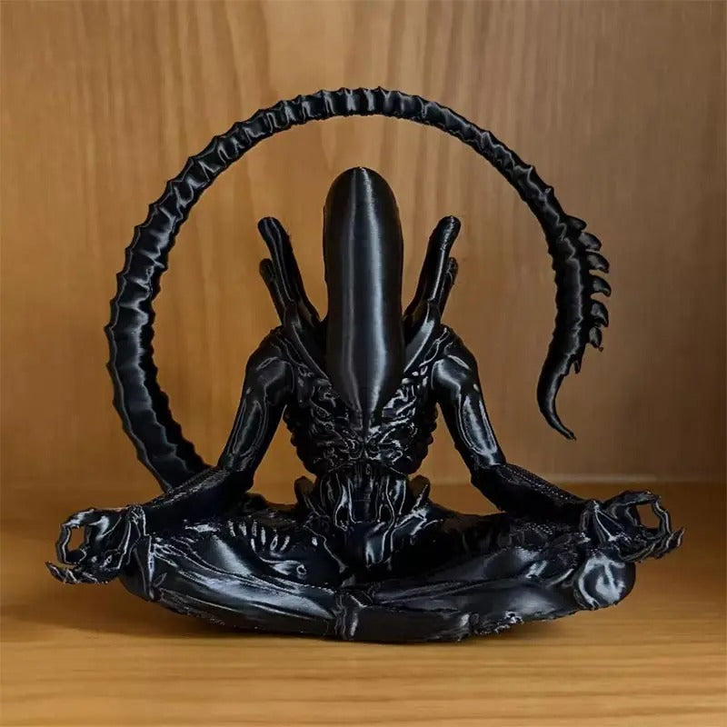 Alien Meditation Statue
