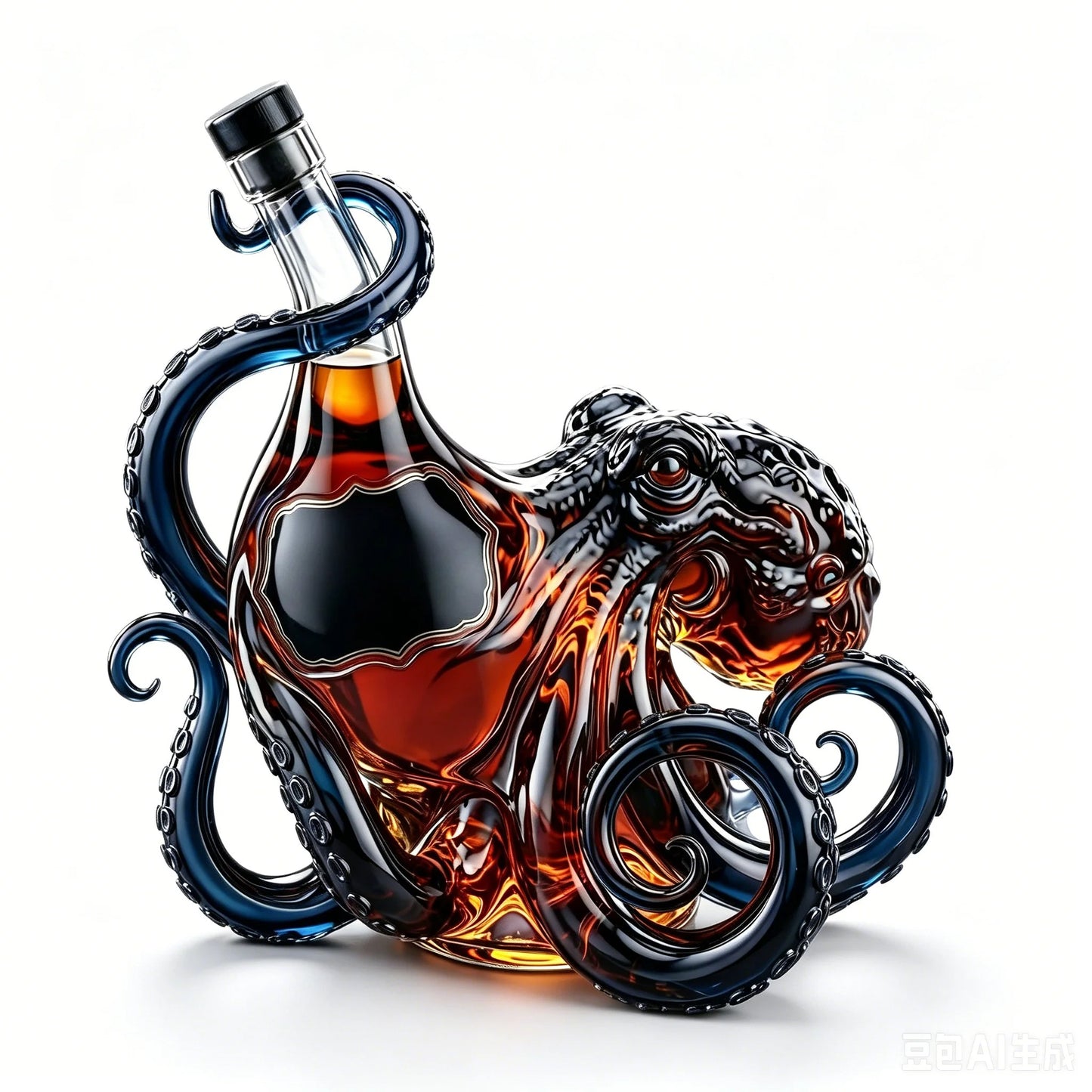Octopus Glass Decanter