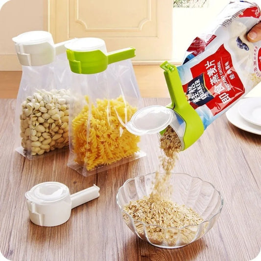 2-in-1 Seal & Pour Bag Clip - Pack of 4