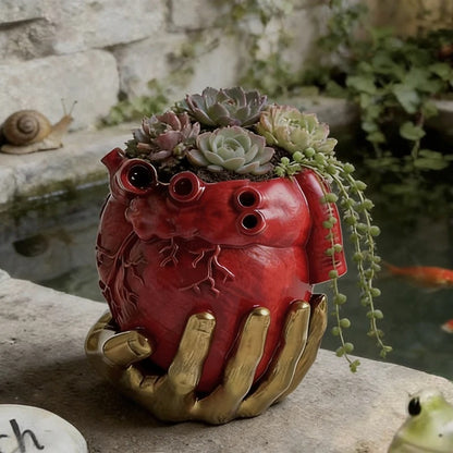 Heart in Hand Succulent Planter