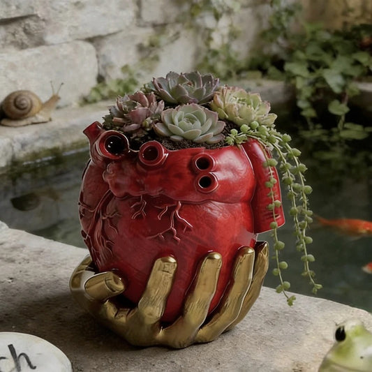 Heart in Hand Succulent Planter