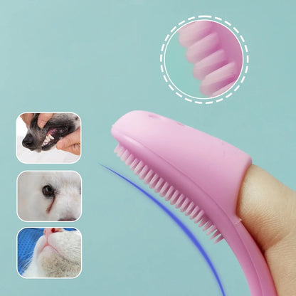 Soft Silicone Finger Brush for Pets - 3pcs