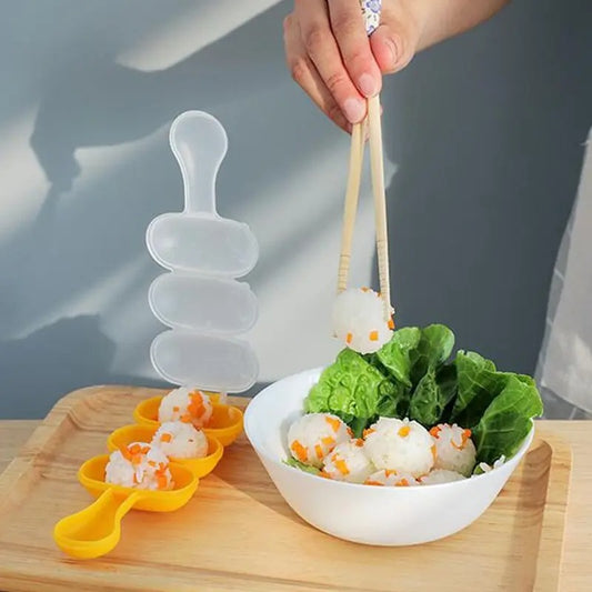 2Pcs Baby Rice Ball Mold Set