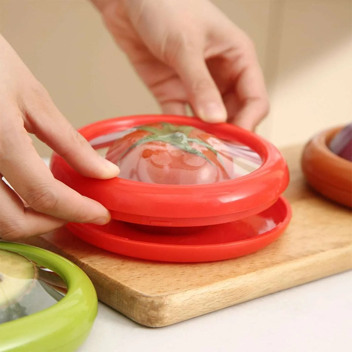 Reusable Silicone Food Savers - 4Pcs