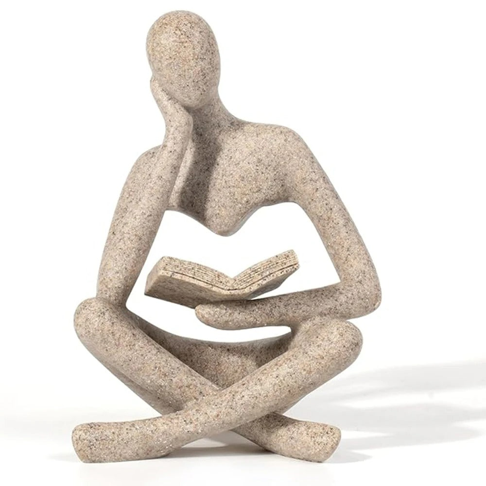 Abstract Thinker Sculpture