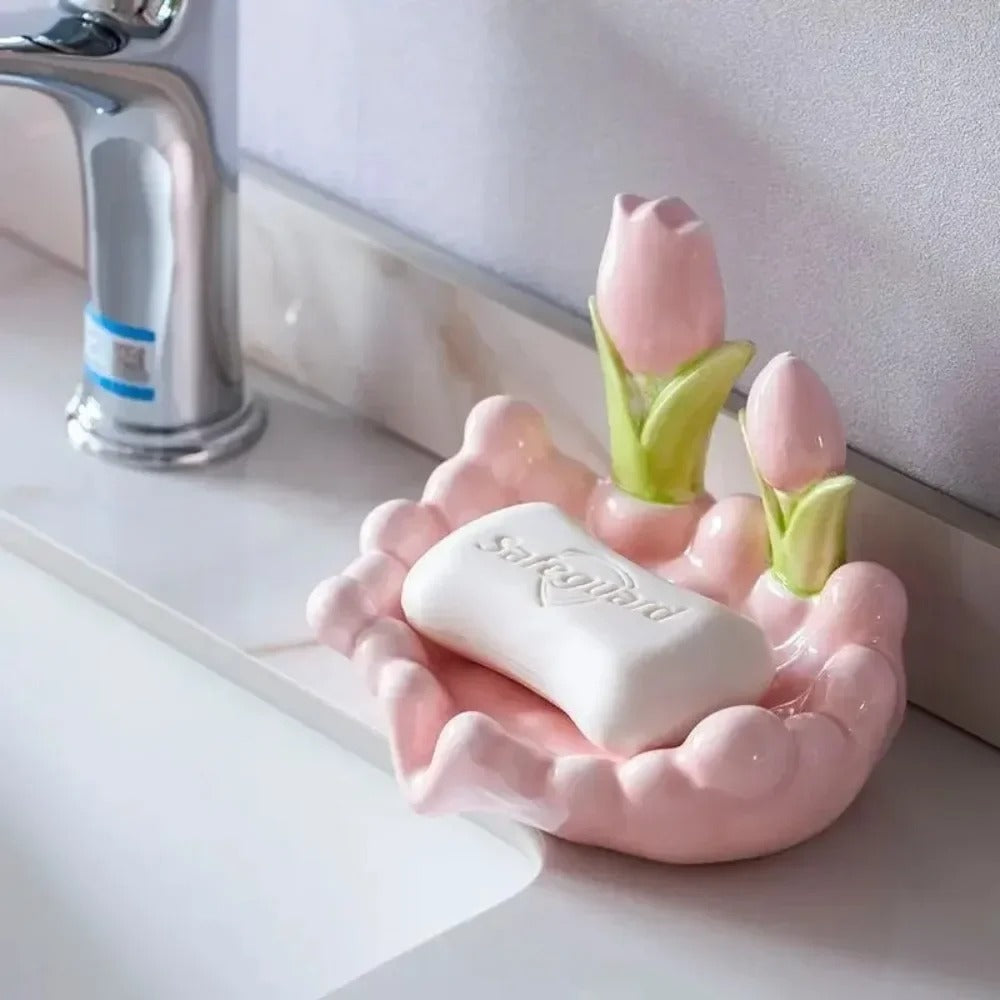 Creative Flower Soap Holder - 2 pcs