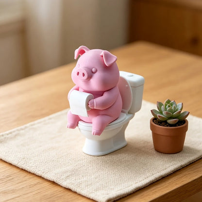 Bathroom Buddy Pig Figurine