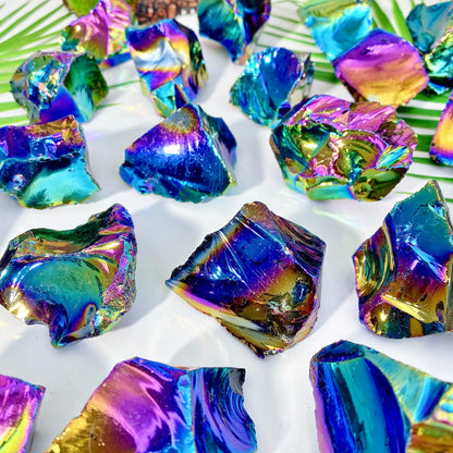 5 Random Aura Obsidian Gemstones